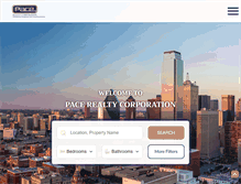 Tablet Screenshot of pacerealty.com